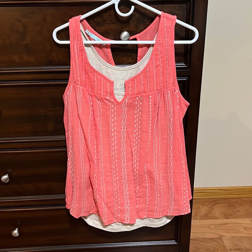 Maurices shirt and layered tank. Worn once.